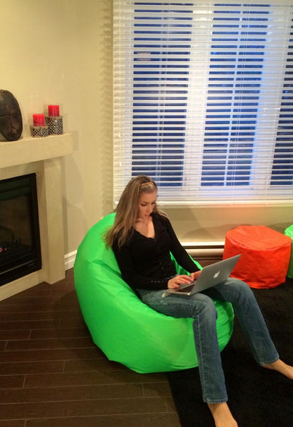 1 outer cover and 1 empty inner cover, FILLING NOT INCLUDED* Adult Oval Beanbag, Large Multi-position style CA117H-Beanbag Montreal