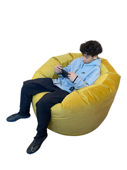 1 housse externe et 1 housse interne vide, REMPLISSAGE NON INCLUS* Pouf Géant style CA199H-Beanbag Montréal