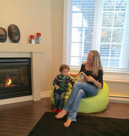 1 outer cover and 1 empty inner cover, FILLING NOT INCLUDED* Adult Oval Beanbag, Large Multi-position style CA117H-Beanbag Montreal