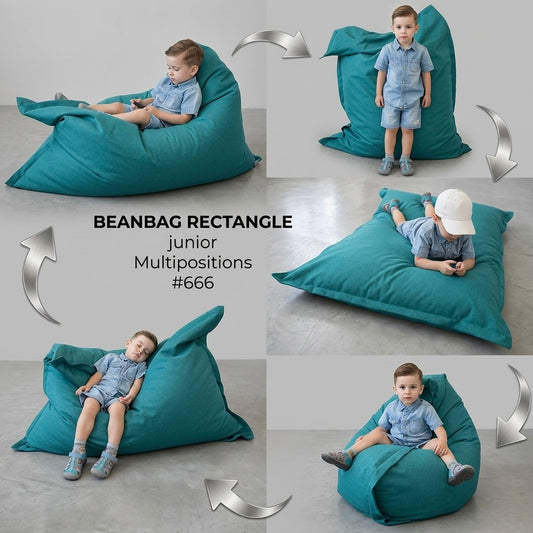 Bean bag, Pouf classique Junior Multipositions style CA666-Beanbag Montréal