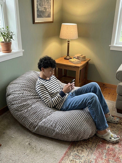 Oval Multi-Position Adult Beanbag, Large Corduroy Style CA117V-Beanbag Montreal