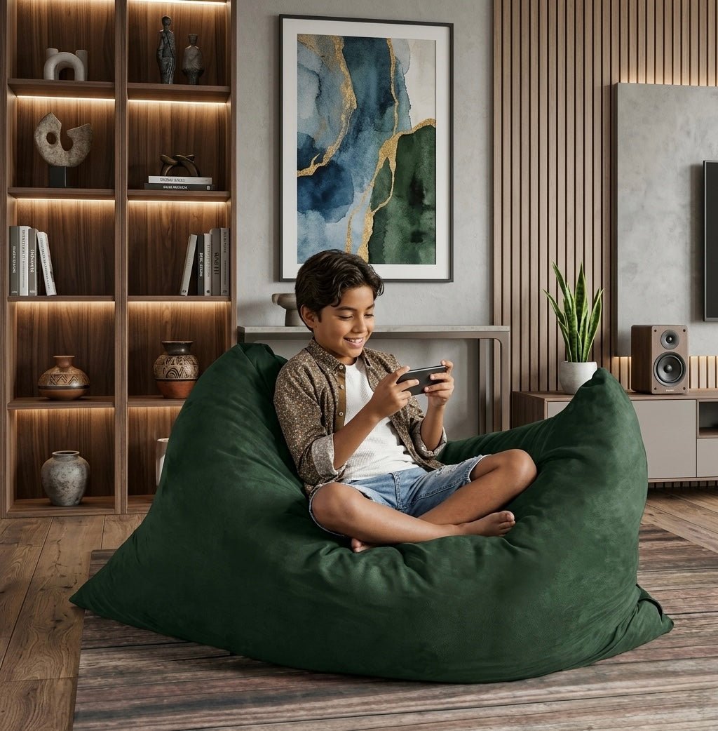 Bean bag, Classic Junior Multi-position Pouf style CA666-Beanbag Montreal