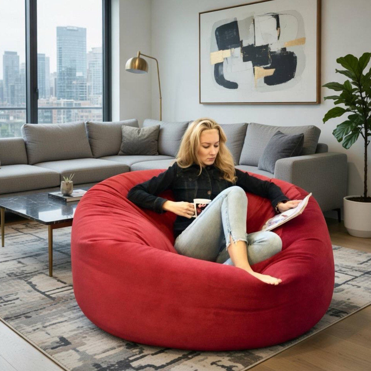 Pouf Géant style CA155 XXL-Beanbag Montréal