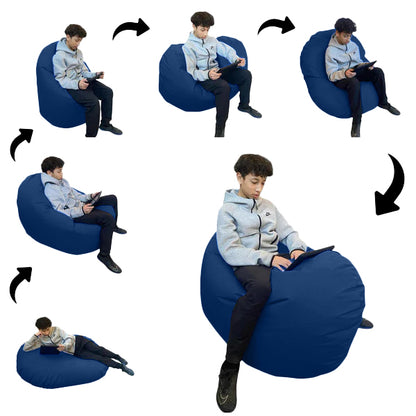 1 outer cover and 1 empty inner cover, FILLING NOT INCLUDED* Adult Oval Beanbag, Large Multi-position style CA117H-Beanbag Montreal