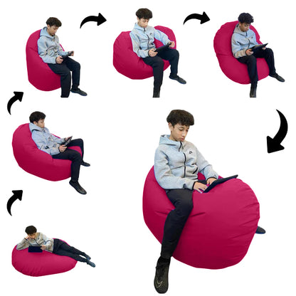 1 outer cover and 1 empty inner cover, FILLING NOT INCLUDED* Adult Oval Beanbag, Large Multi-position style CA117H-Beanbag Montreal