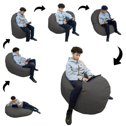 1 outer cover and 1 empty inner cover, FILLING NOT INCLUDED* Adult Oval Beanbag, Large Multi-position style CA117H-Beanbag Montreal