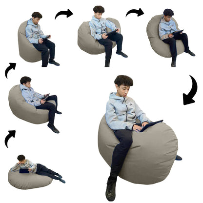 1 outer cover and 1 empty inner cover, FILLING NOT INCLUDED* Adult Oval Beanbag, Large Multi-position style CA117H-Beanbag Montreal