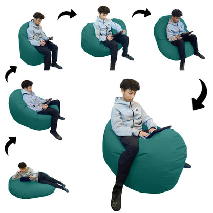 1 outer cover and 1 empty inner cover, FILLING NOT INCLUDED* Adult Oval Beanbag, Large Multi-position style CA117H-Beanbag Montreal