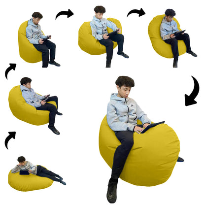 1 outer cover and 1 empty inner cover, FILLING NOT INCLUDED* Adult Oval Beanbag, Large Multi-position style CA117H-Beanbag Montreal