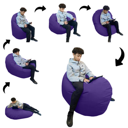 1 outer cover and 1 empty inner cover, FILLING NOT INCLUDED* Adult Oval Beanbag, Large Multi-position style CA117H-Beanbag Montreal