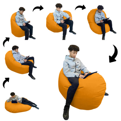1 outer cover and 1 empty inner cover, FILLING NOT INCLUDED* Adult Oval Beanbag, Large Multi-position style CA117H-Beanbag Montreal