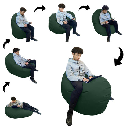 1 outer cover and 1 empty inner cover, FILLING NOT INCLUDED* Adult Oval Beanbag, Large Multi-position style CA117H-Beanbag Montreal