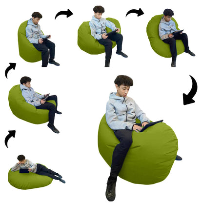 1 outer cover and 1 empty inner cover, FILLING NOT INCLUDED* Adult Oval Beanbag, Large Multi-position style CA117H-Beanbag Montreal