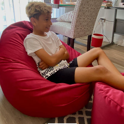 1 housse externe et 1 housse interne vide, REMPLISSAGE NON INCLUS* Beanbag Junior Ovale Multipositions style CA111H-Beanbag Montréal