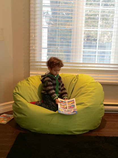 1 outer cover and 1 empty inner cover, FILLING NOT INCLUDED* Adult Oval Beanbag, Large Multi-position style CA117H-Beanbag Montreal