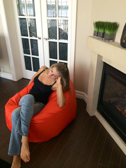 1 outer cover and 1 empty inner cover, FILLING NOT INCLUDED* Adult Oval Beanbag, Large Multi-position style CA117H-Beanbag Montreal