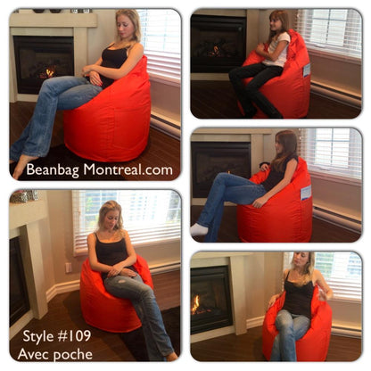 1 outer cover and 1 empty inner cover, FILLING NOT INCLUDED* Beanbag Pear style CA109H Medium-Beanbag Montreal