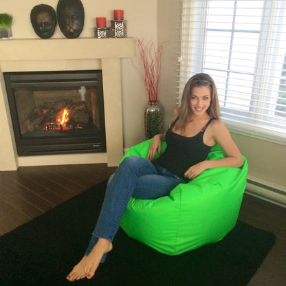 1 housse externe et 1 housse interne vide, REMPLISSAGE NON INCLUS* Beanbag Poire style  CA144H Large-Beanbag Montréal
