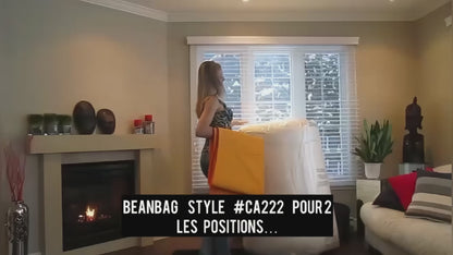 Bean bag, Pouf classique Pour Deux XXL Multipositions style CA222-Beanbag Montréal
