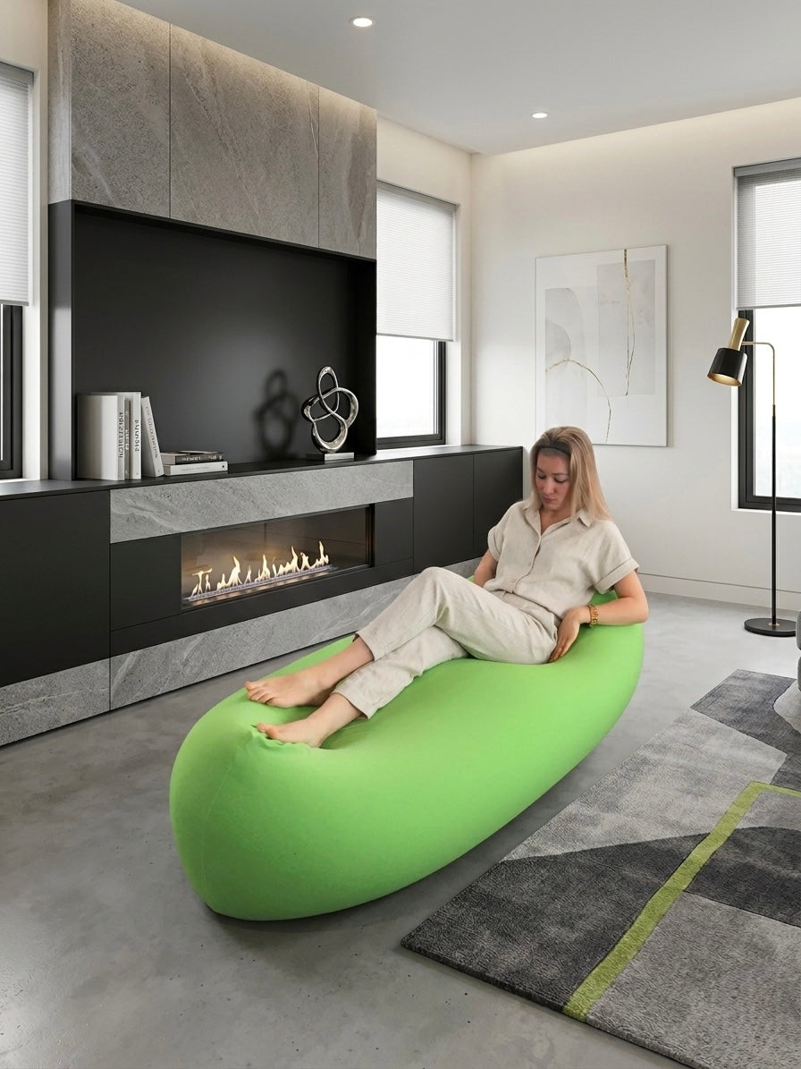 Nouveau! Beanbag STRECH , Multipositions, Adulte, Style CA777Y-Beanbag Montréal