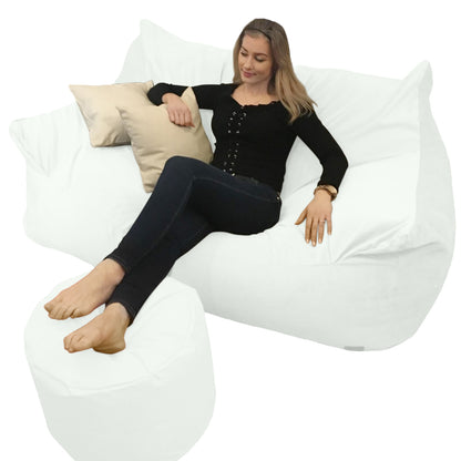 BEANBAG CANAPÉ DOUBLE, sans structure style #CA166-Beanbag Montréal